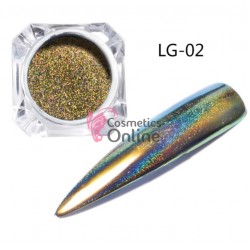 Pigment cu Efect de Paun pentru Gel UV sau Acril, NADP008BB + 1 aplicator
